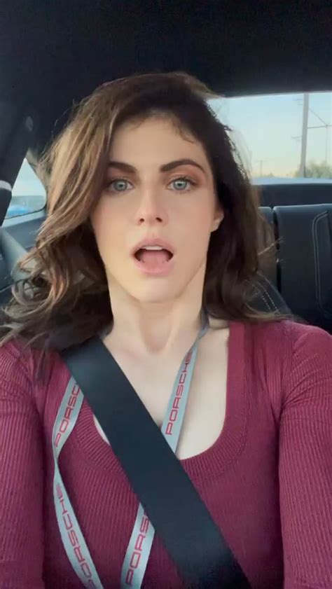 Alexandra Daddario just shared a mirror selfie on Instagram that offered a behind-the-scenes peek at her British Vogue party prep. . Ig alexandra daddario